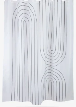 HAKKASPlusRideau de douche HAKKAS 180x200cm blanc/gris-JYSK Online