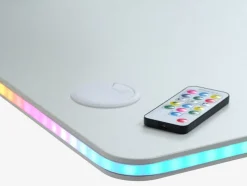 HALBJERGBureau gaming HALBJERG 65x135 a/LED blanc-JYSK Online