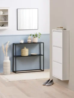 HALLENSLEVMeuble à chaussures HALLENSLEV 3 compartiments blanc-JYSK Best