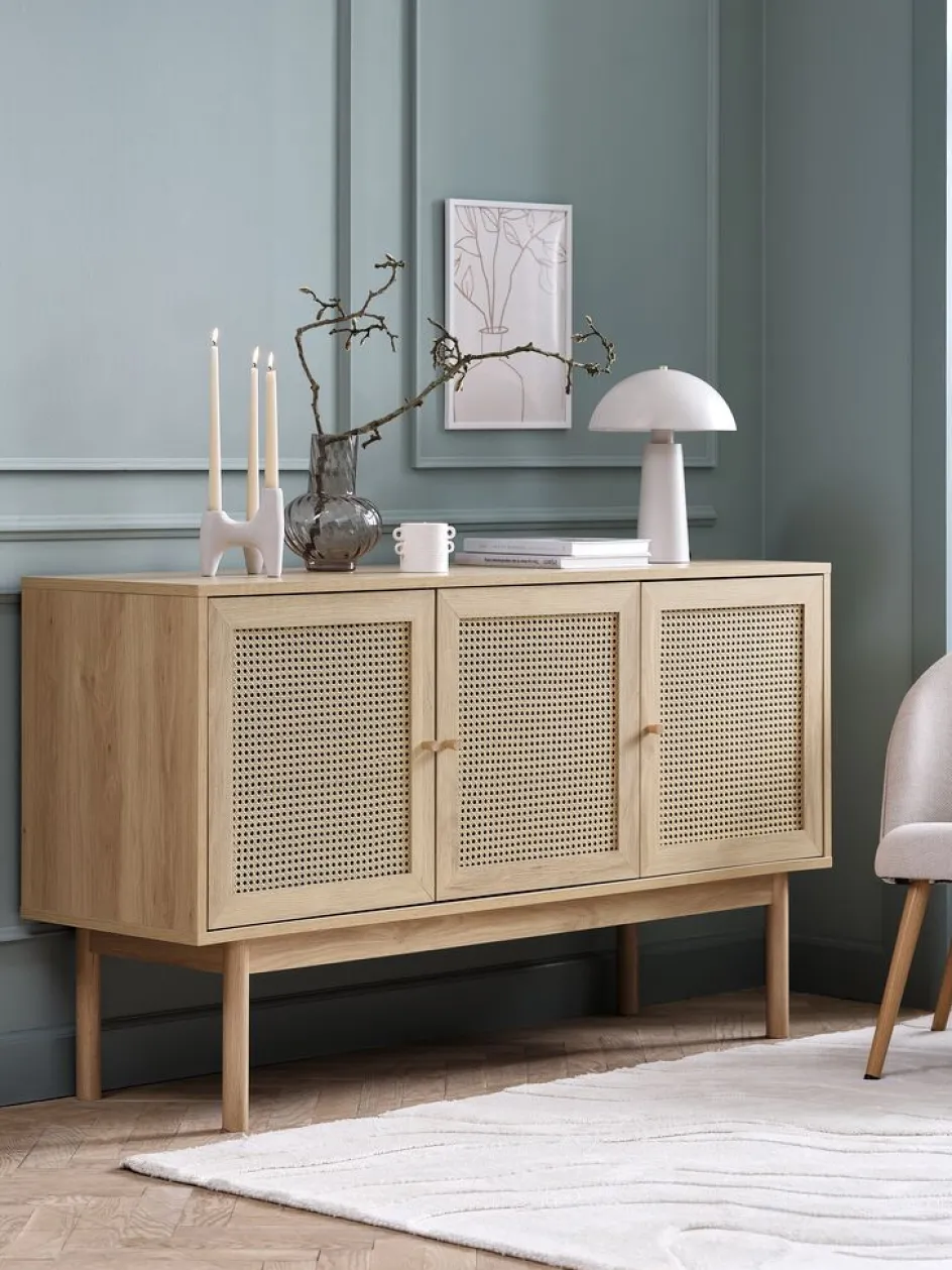 HALMSTADBuffet HALMSTAD 3 portes poly/coloris chêne chaud-JYSK