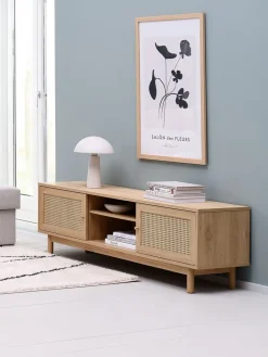 HALMSTADMeuble TV HALMSTAD 2 portes coulissantes coloris chêne chaud-JYSK Best