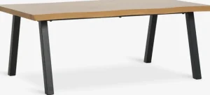 HALSKOVTable basse HALSKOV 70x120 coloris chêne naturel/noir-JYSK New