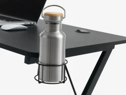 HALSTEDBureau gaming HALSTED 60x120 a/porte-gobelet+écouteurs noir-JYSK Best