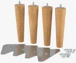 HAMNELVAPieds de lit Ø5xH19cm HAMNELVA chêne 4pcs/pqt-JYSK Sale