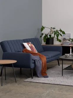 HARNDRUPCanapé convertible HARNDRUP tissu bleu foncé-JYSK Online