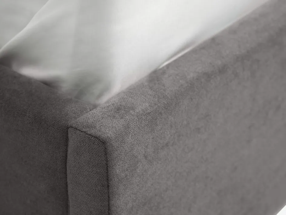 HASLEVCadre de lit HASLEV a/rangement 140x190 tissu gris foncé-JYSK Online