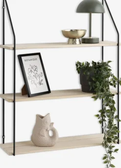 HEJLSMINDEÉtagère murale HEJLSMINDE 3 tablettes noir/naturel-JYSK Clearance