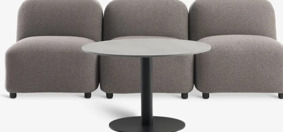 HELAGS + TANEEnsemble lounge HELAGS noir + TANE 3 personnes sable foncé-JYSK Clearance