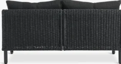 HELAGS + VOSSEnsemble lounge HELAGS noir + VOSS 2 personnes noir-JYSK Discount