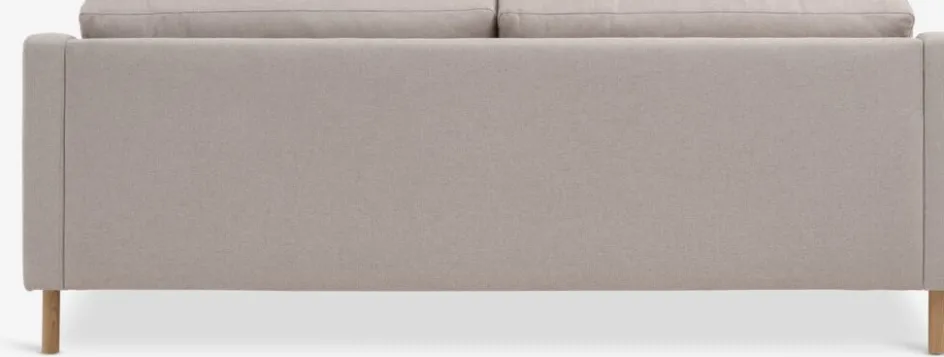 HELLERUPCanapé HELLERUP 3 places tissu beige/chêne-JYSK Sale