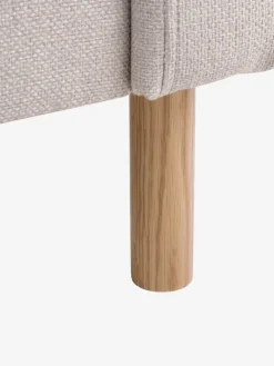 HELLERUPCanapé HELLERUP méridienne tissu beige/chêne-JYSK Clearance