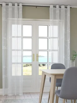 HESSARideau HESSA 1x140x300 argenté/blanc-JYSK Best