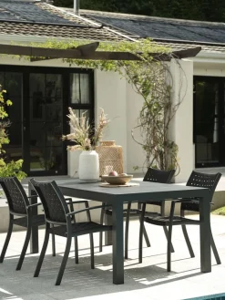 HESTEHAVETable de jardin HESTEHAVE l95xL205/275 noir-JUTLANDIA Outlet