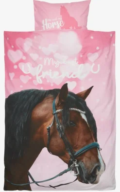 HILDURPlusParure de lit HILDUR 140x200 rose-JYSK Clearance