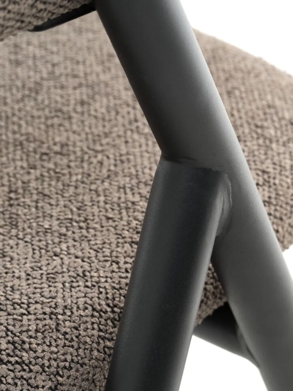 HINDEVADChaise HINDEVAD tissu brun clair/noir-JYSK Best