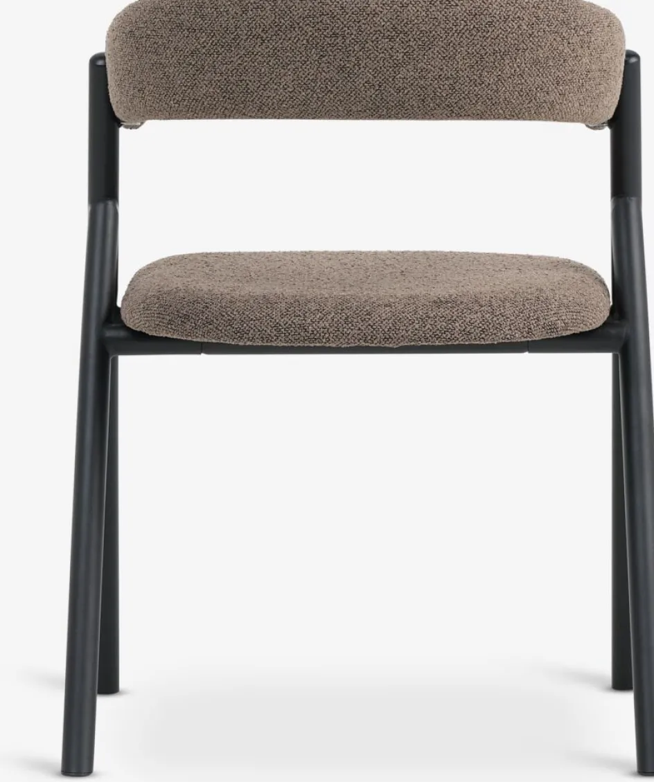 HINDEVADChaise HINDEVAD tissu brun clair/noir-JYSK Best