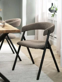 HINDEVADChaise HINDEVAD tissu brun clair/noir-JYSK Best