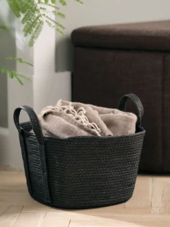 HJALTIPanier HJALTI l30xL30xH20cm noir-JYSK Clearance