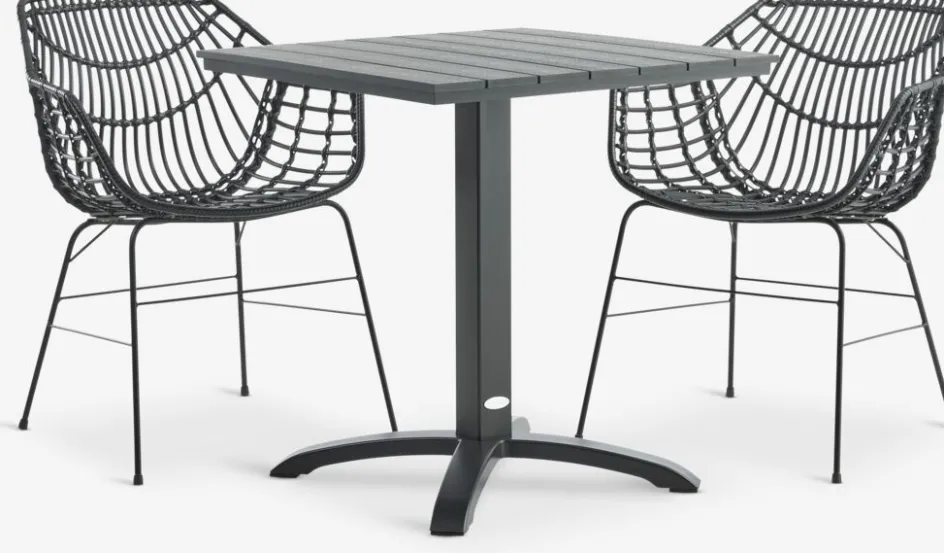 HOBRO + ILDERHUSEHOBRO L70 table + 2 ILDERHUSE chaises-JYSK