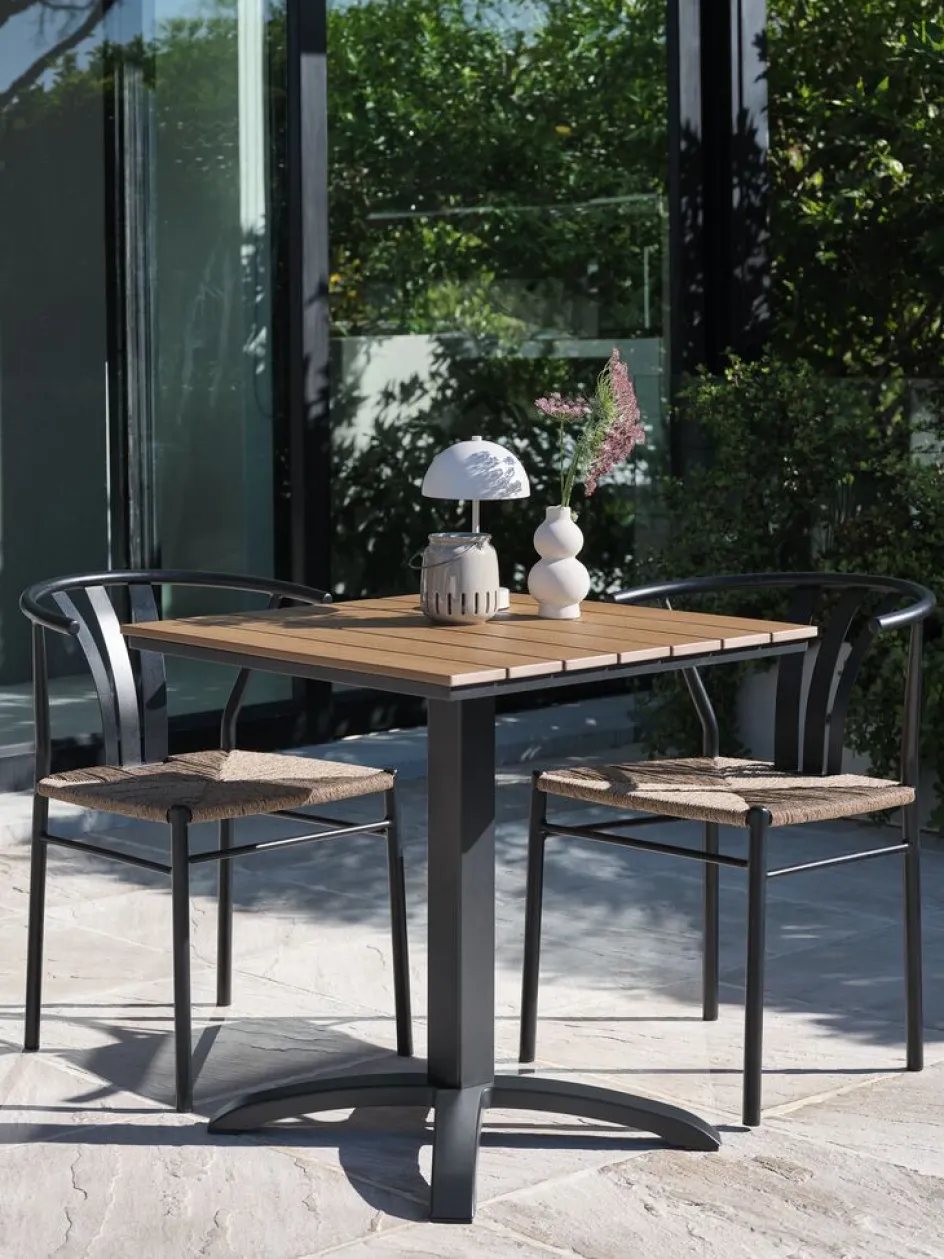 HOBRO + TAGMARKHOBRO L70 table l + 2 TAGMARK chaises noir-JUTLANDIA