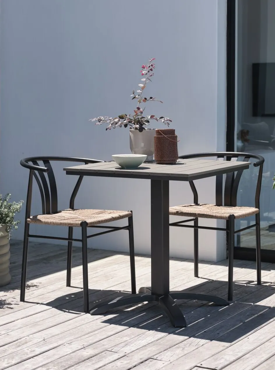 HOBRO + TAGMARKHOBRO L70 table + 2 TAGMARK chaises noir-JUTLANDIA New