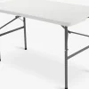 HOLMENTable pliante HOLMEN l62xL124 blanc-JYSK Clearance