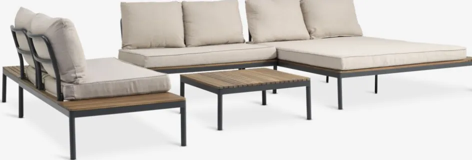 HOUEnsemble lounge HOU a/méridienne 6 personnes acacia-JYSK