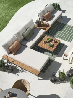 HOUModule lounge HOU canapé 2 personnes bois d'acacia-JYSK Discount