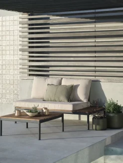 HOUModule lounge HOU canapé 2 personnes bois d'acacia-JYSK Discount