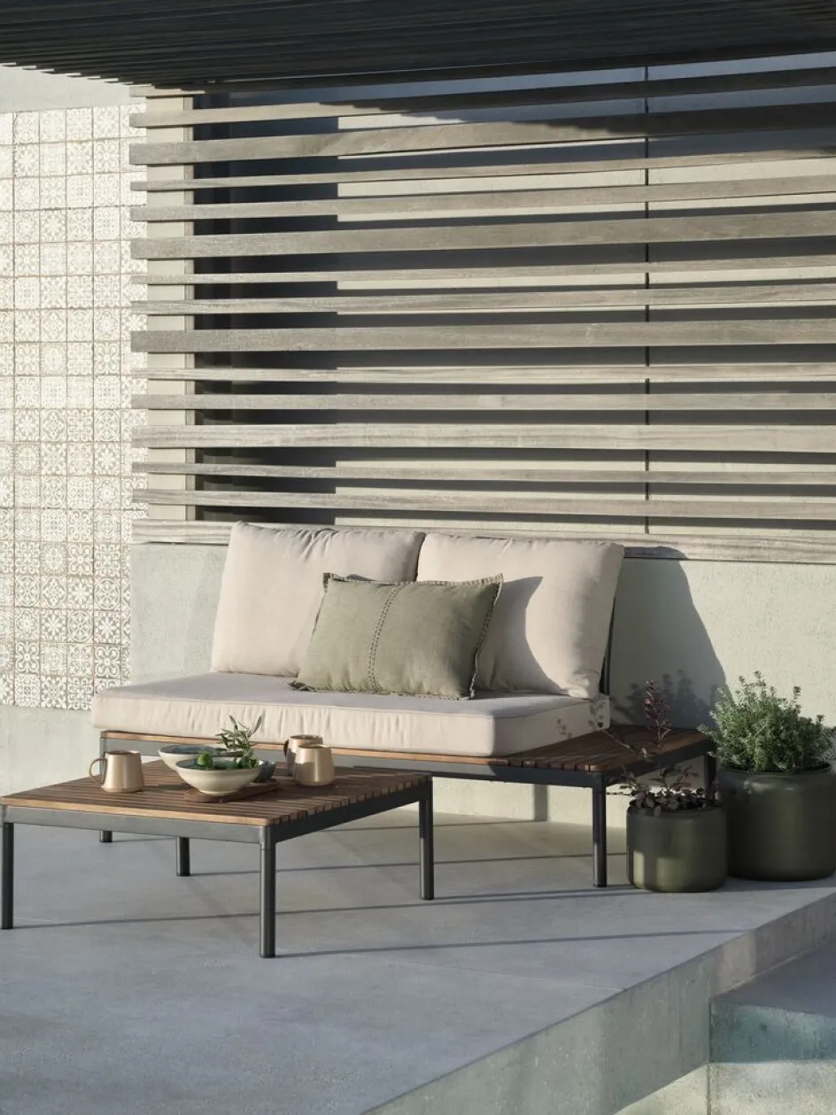 HOUModule lounge HOU canapé 2 personnes bois d'acacia-JYSK Discount