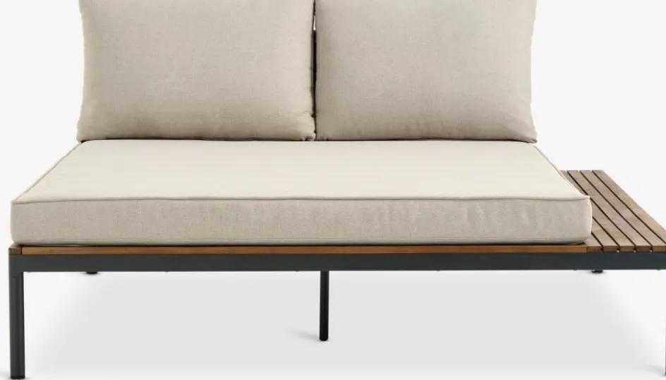 HOUModule lounge HOU méridienne 2 personnes bois d'acacia-JYSK