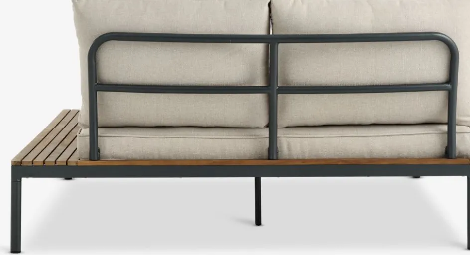 HOUModule lounge HOU méridienne 2 personnes bois d'acacia-JYSK