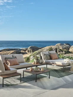 HOUModule lounge HOU méridienne 2 personnes bois d'acacia-JYSK