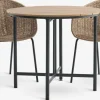 HOVVIG + TUERNEHOVVIG L10/90 table + 2 TUERNE chaises naturel-JYSK Online