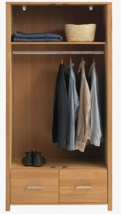 HUGGETArmoire HUGGET 96x190 coloris chêne naturel-Royal Oak Sale