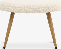 HUNDESTEDRepose-pieds HUNDESTED tissu teddy blanc cassé/coloris chêne-JYSK Hot