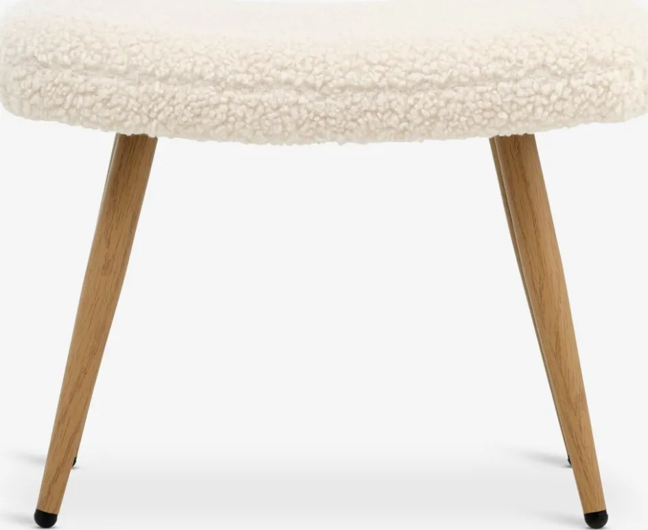 HUNDESTEDRepose-pieds HUNDESTED tissu teddy blanc cassé/coloris chêne-JYSK Hot