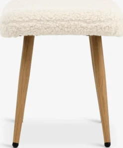 HUNDESTEDRepose-pieds HUNDESTED tissu teddy blanc cassé/coloris chêne-JYSK Hot