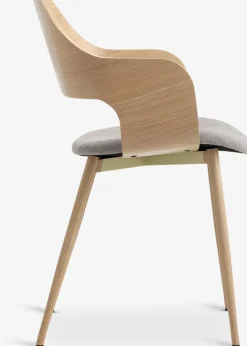 HVIDOVREChaise HVIDOVRE coloris /tissu gris clair-Royal Oak Discount