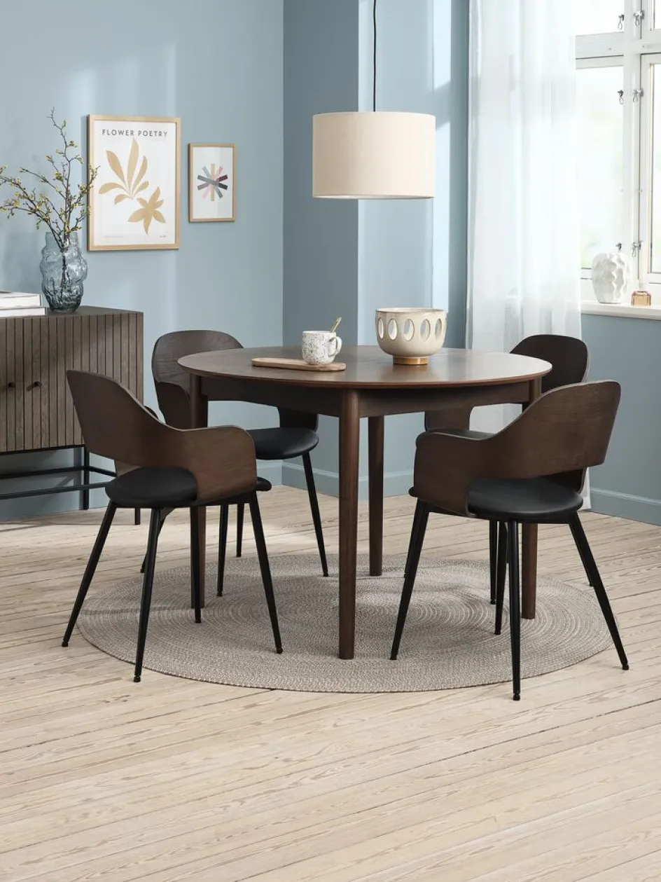 HVIDOVREChaise HVIDOVRE /noir-Royal Oak Sale