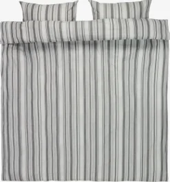 IDAGoldParure de lit IDA Fil teint 240x220 blanc/noir-KRONBORG Sale