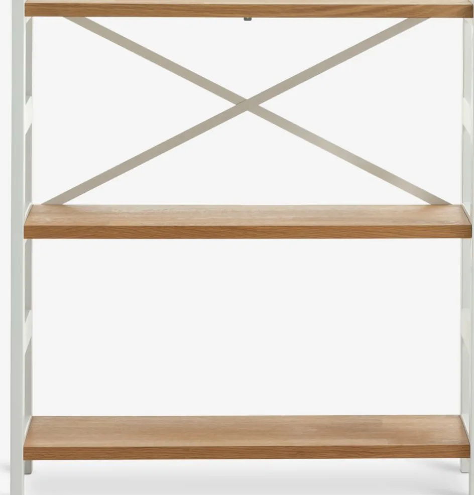 INTRUPÉtagère INTRUP 3 tablettes larges blanc/chêne naturel-Royal Oak Sale