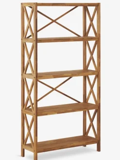 JANNERUPÉtagère JANNERUP 5 tablettes larges coloris chêne naturel-Royal Oak New