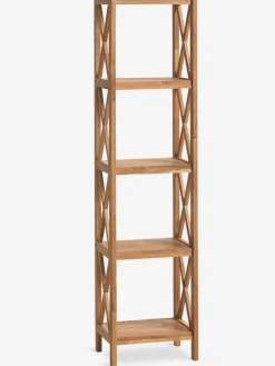 JANNERUPÉtagère JANNERUP 5 tablettes étroites coloris chêne naturel-Royal Oak Discount