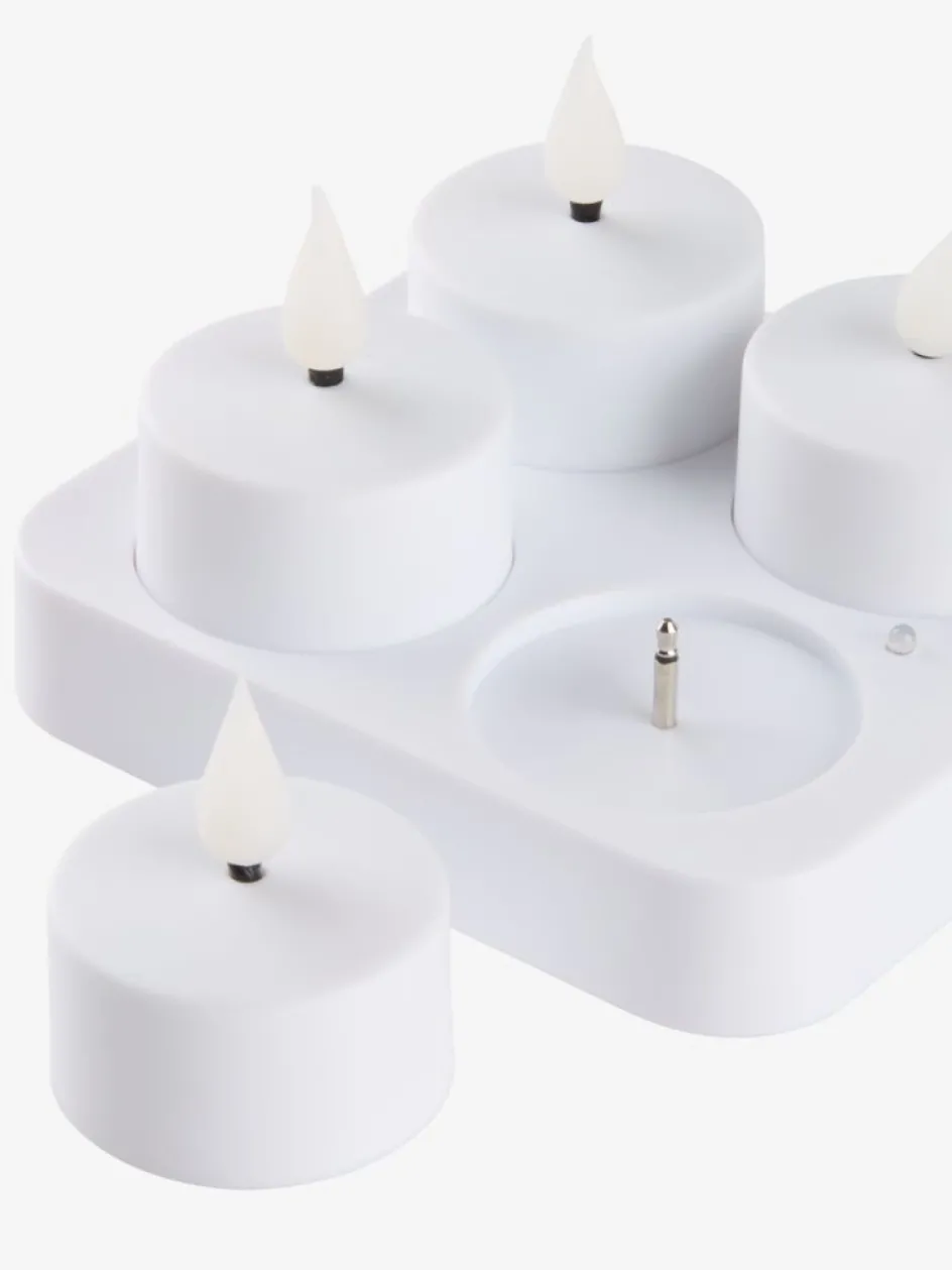 JANSSONBougies chauffe-plat LED JANSSON blanc/noir a/chargeur-JYSK Hot