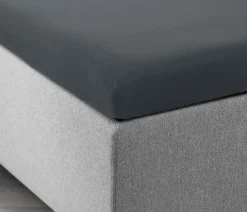 JASMINGoldDrap-housse Jersey Surmatelas JASMIN 160x200x6-10 gris-KRONBORG Sale