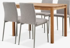 JEGERUP + BRANDEJEGERUP L115 table chêne naturel + 4 BRANDE chaises beige-JYSK Hot