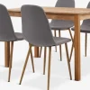 JEGERUP + JONSTRUPJEGERUP L115 table chêne naturel + 4 JONSTRUP chaises gris-JYSK New