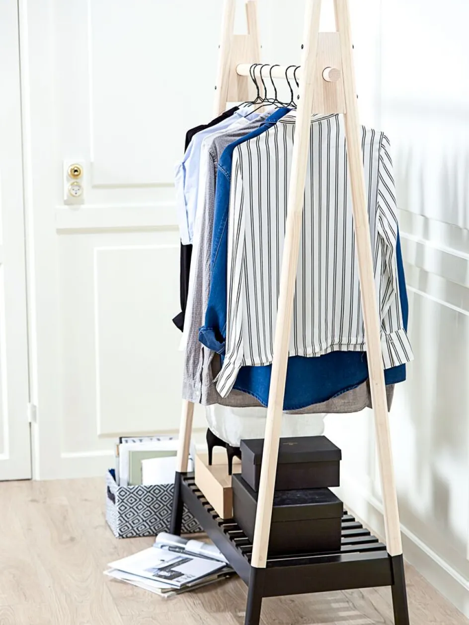 JENNETPortant JENNET a/étagère à chaussures naturel/noir-JYSK Online