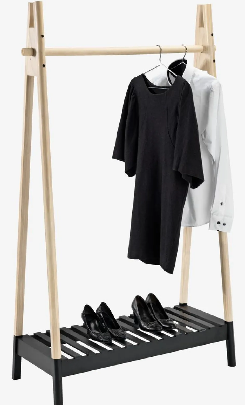 JENNETPortant JENNET a/étagère à chaussures naturel/noir-JYSK Online